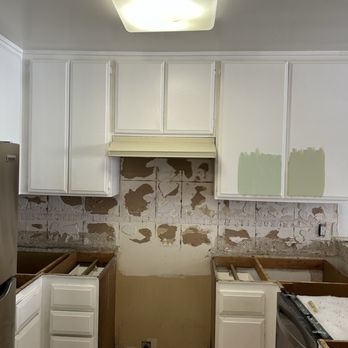 Professional Quality Painting - Old Cabinets in process on getting them Restored - Painters Near Me Professional Quality Painting - Old Cabinets in process on getting them Restored - Painters Near Me