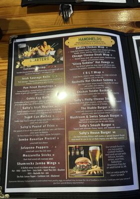 Menu photo 1 Salty Shamrock Apollo Beach, FL