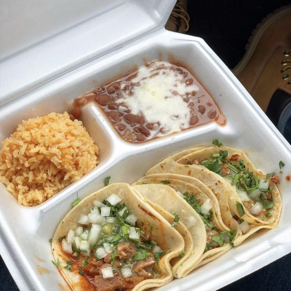a meal in a styrofoam container a meal in a styrofoam container