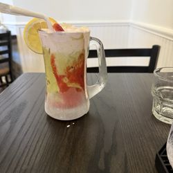 Strawberry matcha lemonade