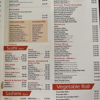 Ahi Sushi - Menu - Sushi Bars Near Me - Bakersfield, California Ahi Sushi - Menu - Sushi Bars Near Me - Bakersfield, California