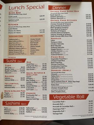 Menu photo 4 Ahi Sushi Bakersfield, CA Menu photo 4 Ahi Sushi Bakersfield, CA