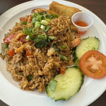 Palm Thai - Red Curry Fried Rice Lunch (shrimp) - Thai Near Me - Tampa, Florida Palm Thai - Red Curry Fried Rice Lunch (shrimp) - Thai Near Me - Tampa, Florida