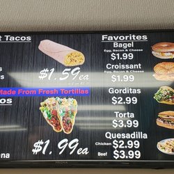 Chevron - Breakfast tacos 2 for 3 dollars