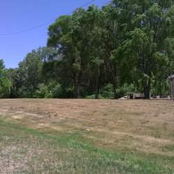Greenway Pocket Park - Small seating area and lots of open space along the trail