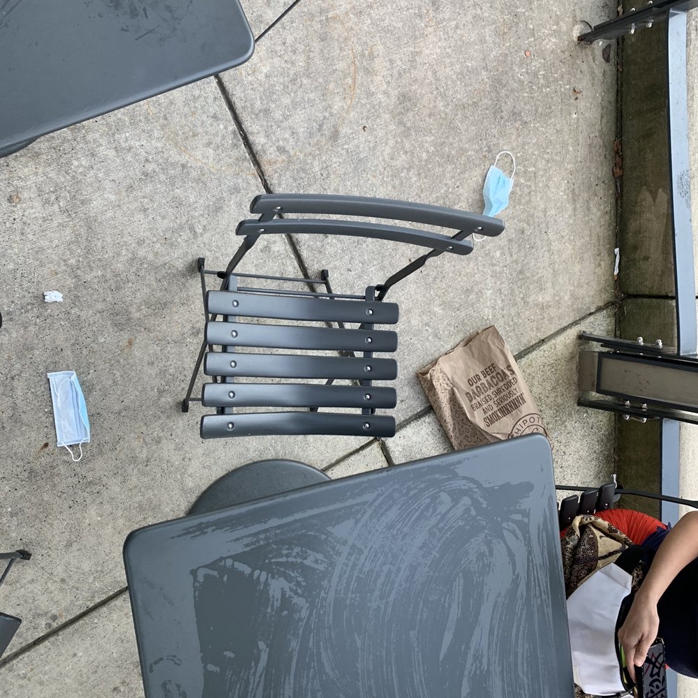 Chipotle Mexican Grill - Tables were unclean and we had to wipe/disinfect our own table. And,as you can see, there is litter on the ground. - Mexican Near Me - Mclean, Virginia Chipotle Mexican Grill - Tables were unclean and we had to wipe/disinfect our own table. And,as you can see, there is litter on the ground. - Mexican Near Me - Mclean, Virginia