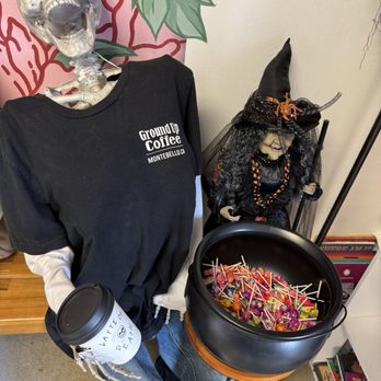 Ground Up Coffee - Nice skeleton enjoying some cafesito - Coffee & Tea Near Me - Montebello, California