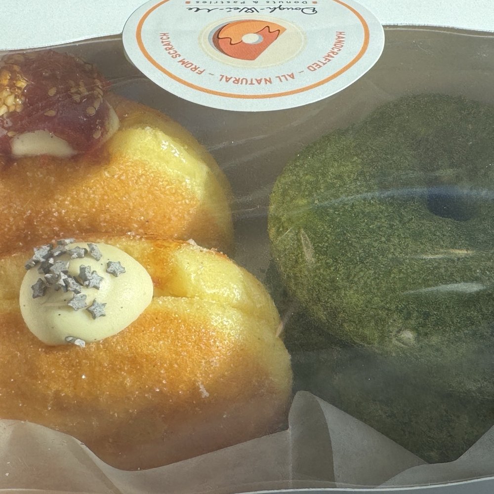 Doughweime - my order! tanghulu, vanilla bean creme brulee, matcha nama donut - Bakeries Near Me - Union City, California