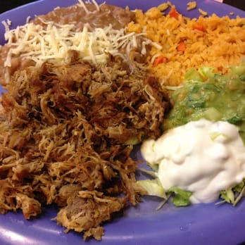 Tres Potrillos - Carnitas dinner plate - Mexican Near Me - Sunnyvale, California Tres Potrillos - Carnitas dinner plate - Mexican Near Me - Sunnyvale, California
