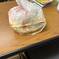 Little Mac Shack - The condition in which my meal was delivered to my job.