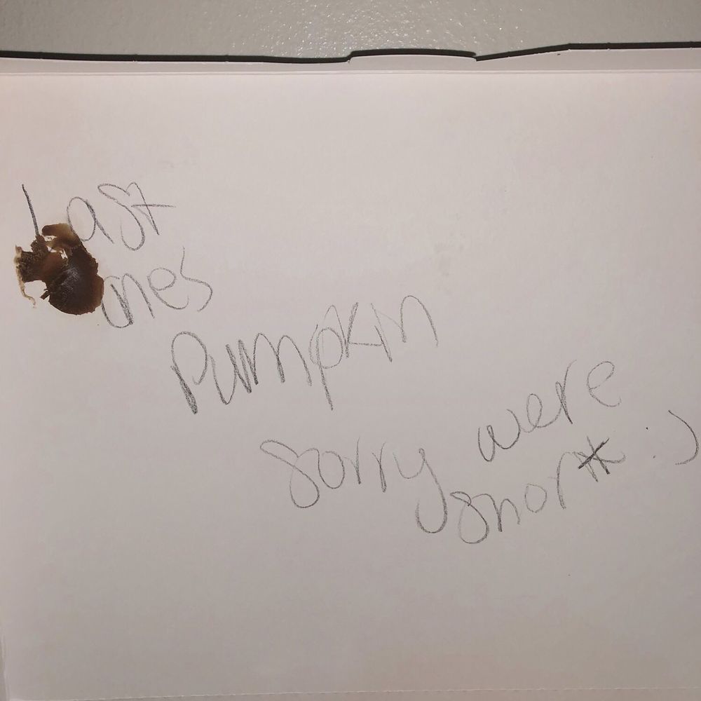Dunkin' - I never asked for pumpkin I asked for a refund but thanks for the dry ass pumpkin donut and 11 others that will be following it in the trash - Donuts Near Me - Hudson, Florida