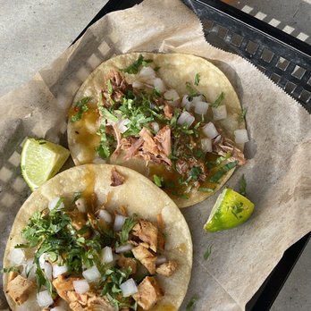 Sancho's Tacos - Yard Bird (L) , Federale (R) - Tacos Near Me - Bakersfield, California Sancho's Tacos - Yard Bird (L) , Federale (R) - Tacos Near Me - Bakersfield, California