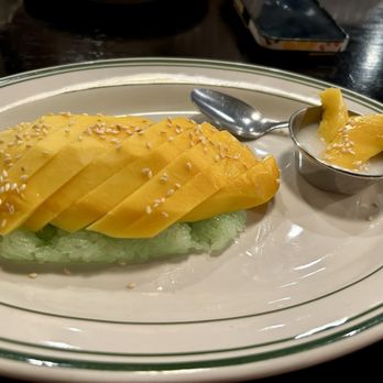 Celadon Thai Restaurant - Mango with sticky rice - Thai Near Me - Latham, New York