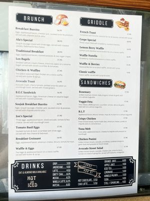 Menu photo 1 Cafe Los Feliz Los Angeles, CA