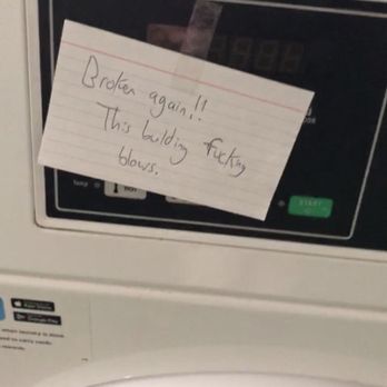 Round Hill Pacific - All the residents leave notes to make sure people don't get screwed over tryna wash their clothes - Apartments Near Me - Denver, Colorado