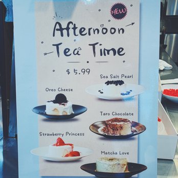 Feng Cha Teahouse - Cake Menu @ 01/13/2019 - Desserts Near Me - Newark, California