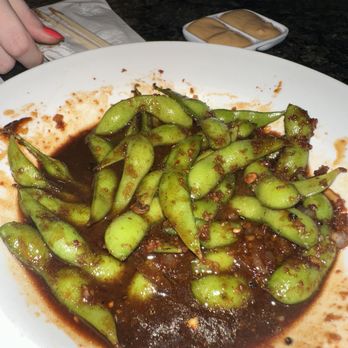 Aiko - The spicy garlic edamame! I am addicted to it! My favorite thing ever and tops any of the sushi rolls! - Sushi Bars Near Me - Rancho Cordova, California Aiko - The spicy garlic edamame! I am addicted to it! My favorite thing ever and tops any of the sushi rolls! - Sushi Bars Near Me - Rancho Cordova, California