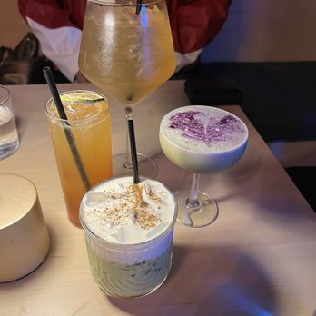 Neat & Noir - Pumpkin matcha with alcohol - Cocktail Bars Near Me - Fresno, California