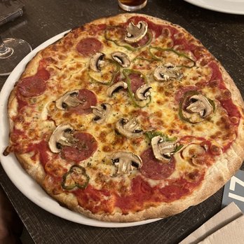 Nuria - Pepperoni and Mushroom pizza - Spanish Near Me - Barcelona, B Nuria - Pepperoni and Mushroom pizza - Spanish Near Me - Barcelona, B