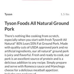 Super Mart - A comparison picture of the going price for Tyson ground pork not frozen SCAM ALERT
