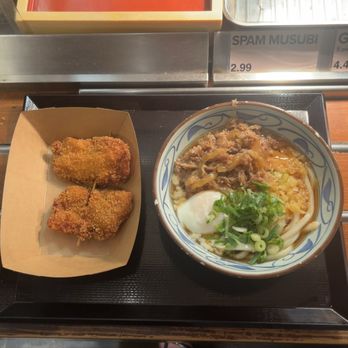 Marugame Udon - Nikutama cold and big chicken katsu - Japanese Near Me - Honolulu, Hawaii