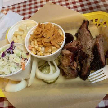 Lil' Mikes Smokin' BBQ - Build your own plate -- coleslaw, mac n' cheese, corn salad, pulled pork, brisket - Barbeque Near Me - Rigby, Idaho Lil' Mikes Smokin' BBQ - Build your own plate -- coleslaw, mac n' cheese, corn salad, pulled pork, brisket - Barbeque Near Me - Rigby, Idaho