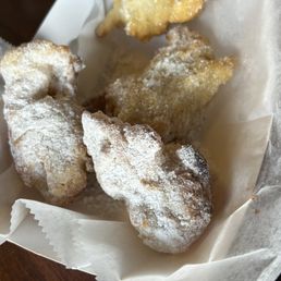 fried dough with powered sugar fried dough with powered sugar