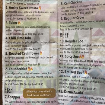 Thunderbird Taco - Menu - Tacos Near Me - Lewisburg, West Virginia Thunderbird Taco - Menu - Tacos Near Me - Lewisburg, West Virginia