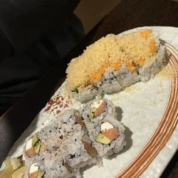 Spicy California roll and Philadelphia roll