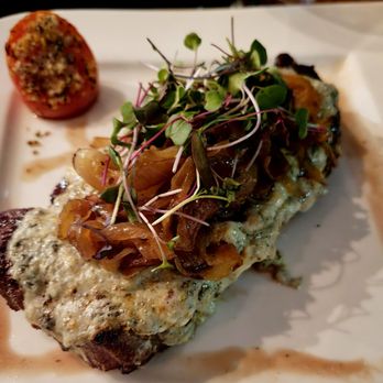Blvck Cow - Ribeye w/Bleu cheese crust - Cocktail Bars Near Me - Bowie, Maryland Blvck Cow - Ribeye w/Bleu cheese crust - Cocktail Bars Near Me - Bowie, Maryland