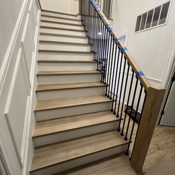 RDN Remodel - Stair system remodel, white oak custom in house production! - Flooring Near Me RDN Remodel - Stair system remodel, white oak custom in house production! - Flooring Near Me