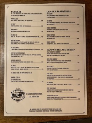 Menu photo 2 Midway Cafe Fort Thomas, KY
