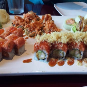Fusha Sushi Bar - Sexy Susan shrimp temp Christmas roll lobster Spicy girl roll spicy tune Super spider - Sushi Bars Near Me - Parsippany, New Jersey Fusha Sushi Bar - Sexy Susan shrimp temp Christmas roll lobster Spicy girl roll spicy tune Super spider - Sushi Bars Near Me - Parsippany, New Jersey