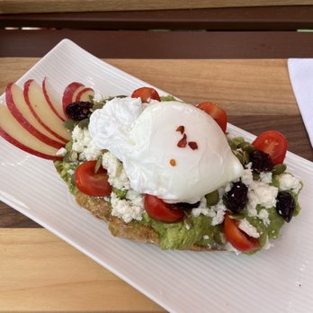 Cuppi Coffee - Avocado toast with a poached egg - Coffee & Tea Near Me - Bristow, Virginia Cuppi Coffee - Avocado toast with a poached egg - Coffee & Tea Near Me - Bristow, Virginia