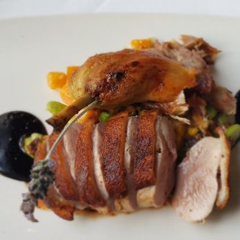 Bouchon - Maple glaze California duck breast and confit of thigh. Simply Devine. - French Near Me - Santa Barbara, California