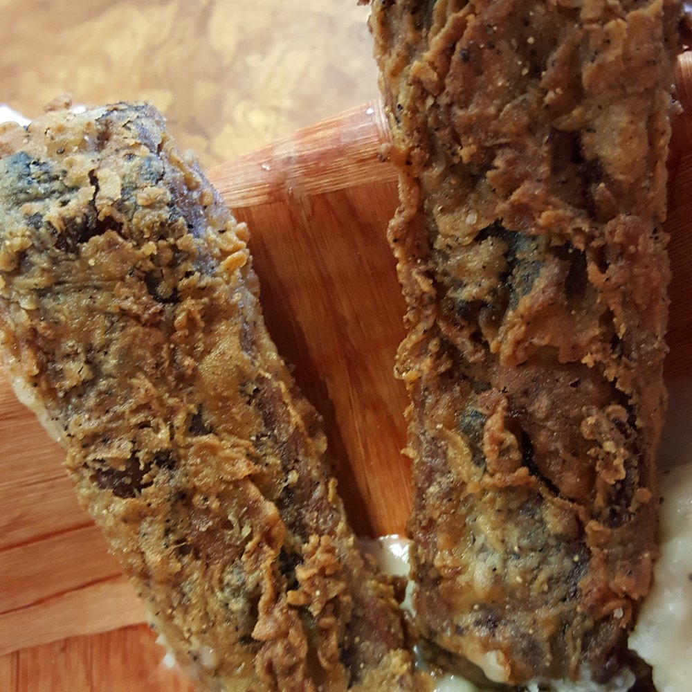 Dan's The Grub Shack - 2 out of 5 of my Chicken Fried Ribs, just couldn't finish all this AWESOME grub! - Burgers Near Me - Atascadero, California Dan's The Grub Shack - 2 out of 5 of my Chicken Fried Ribs, just couldn't finish all this AWESOME grub! - Burgers Near Me - Atascadero, California