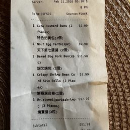 Charged for 9 pieces SiuMai, only given 6 pieces SiuMai.
