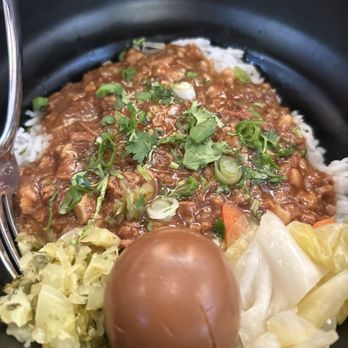 Flaming Ox - Traditional minced pork rice dish - Taiwanese Near Me - San Jose, California