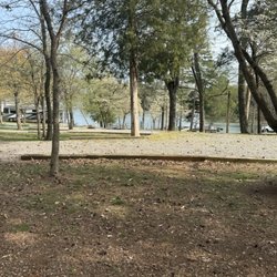 Yarberry Campground - Looking from our site out towards the water.
