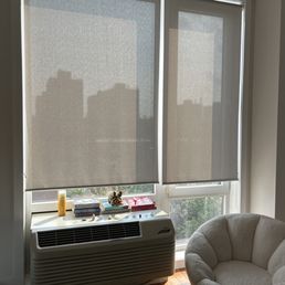 Amazing installation of my bedroom shades Amazing installation of my bedroom shades