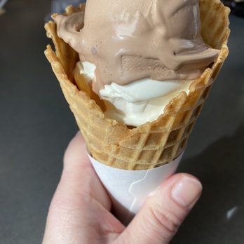 Culver's - Chocolate and vanilla waffle cone - Burgers Near Me - Seminole, Florida