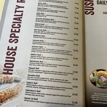 Wok & Roll - House Specialty Roll Menu - Sushi Bars Near Me - San Marcos, Texas Wok & Roll - House Specialty Roll Menu - Sushi Bars Near Me - San Marcos, Texas