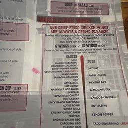 Big selection of homemade sauces and rubs