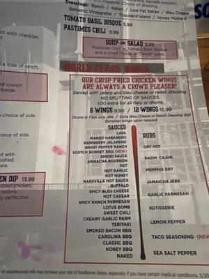 Menu photo 1 Pastimes Pub & Grill Columbus, OH