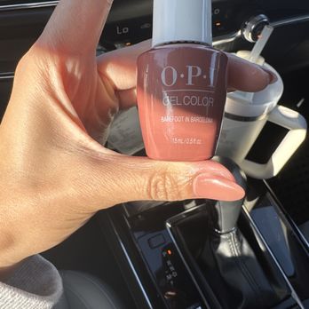 Bellagio Nail Studio - OPI barefoot in Barcelona - you can get this at the nail supply for $13.99 - Nail Salons Near Me - San Antonio, Texas