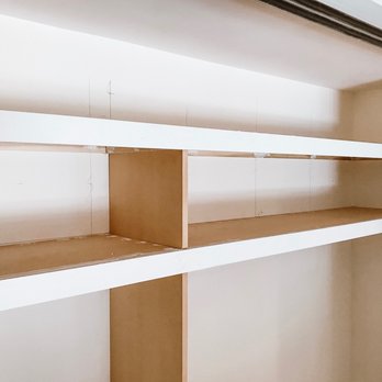 Grant Maury Construction - Closet reno: Installed shelving to open closet. - General Contractors Near Me