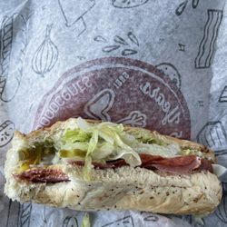 Goodcents - Italian 8" sub on garlic pepper bread with double cheese