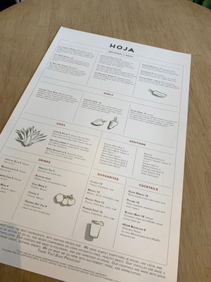 Menu photo 3 HOJA Denver, CO