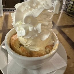 Hot peach cobbler Hot peach cobbler