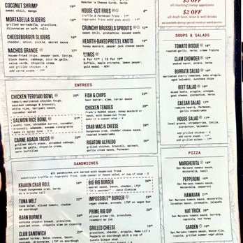 32 Bar & Grill - Current menu. - Sports Bars Near Me - Seattle, Washington